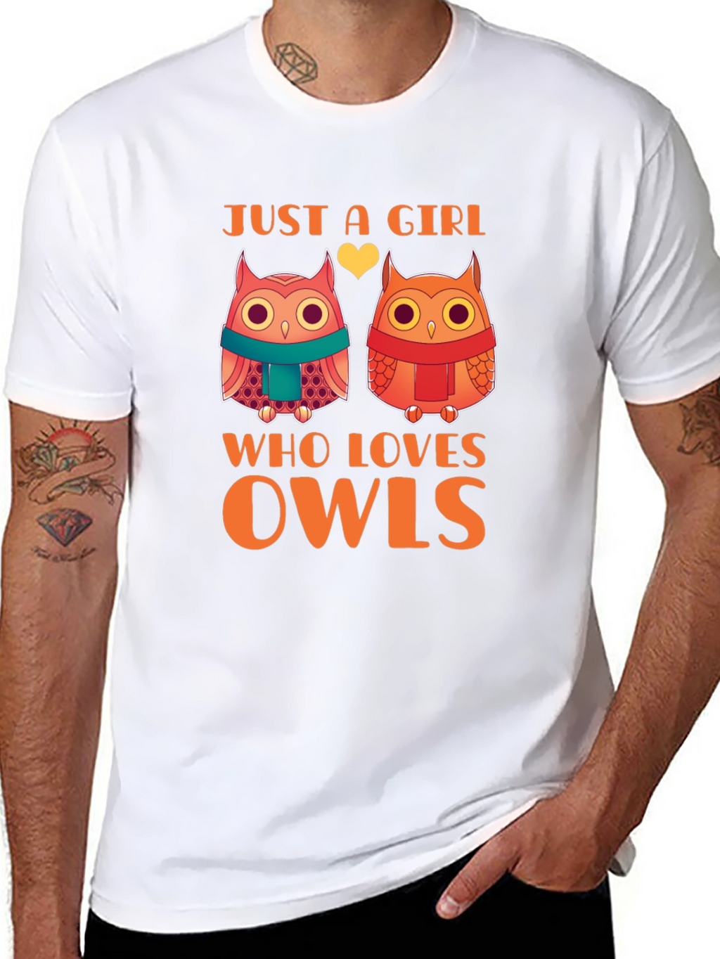 Cute Owls Just a Girl Who Loves Owls T-Shirt
