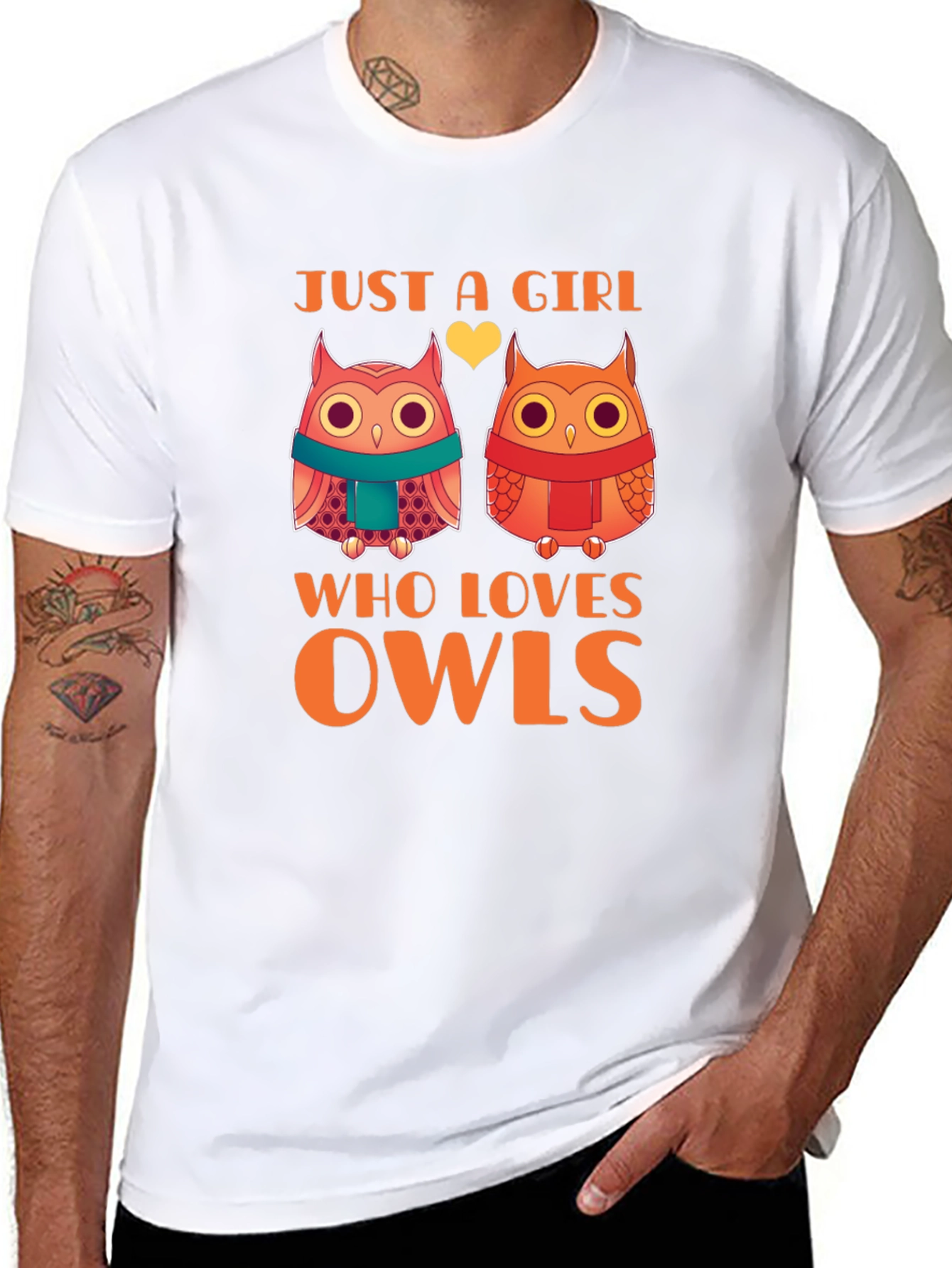 Cute Owls Just a Girl Who Loves Owls T-Shirt