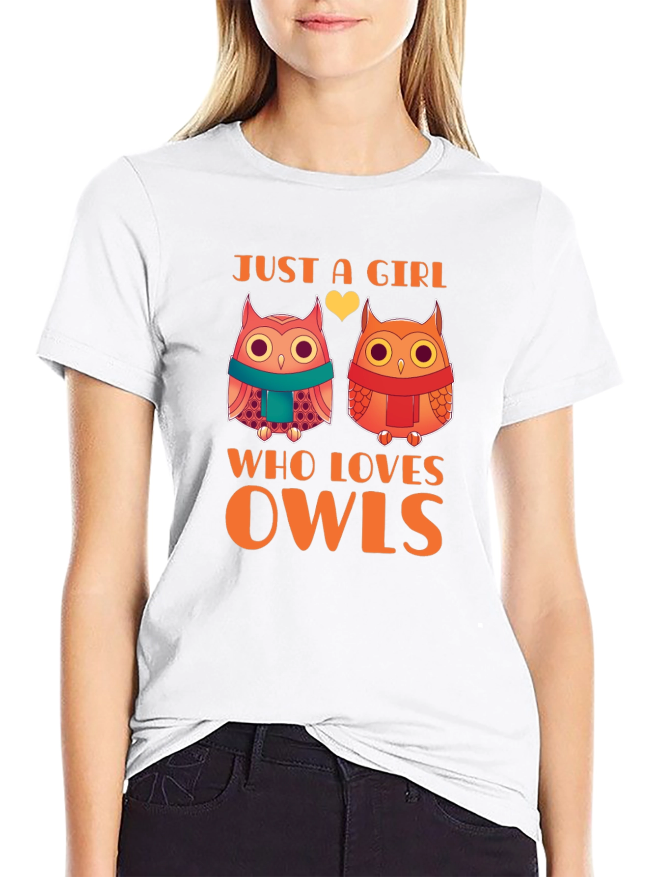 Cute Owls Just a Girl Who Loves Owls T-Shirt