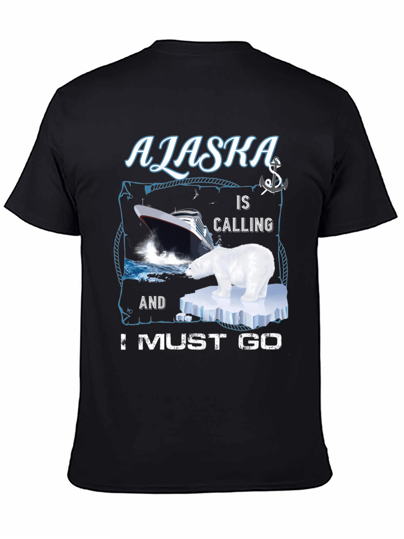 Alaska Cruise T-Shirt - Polar Bear Design
