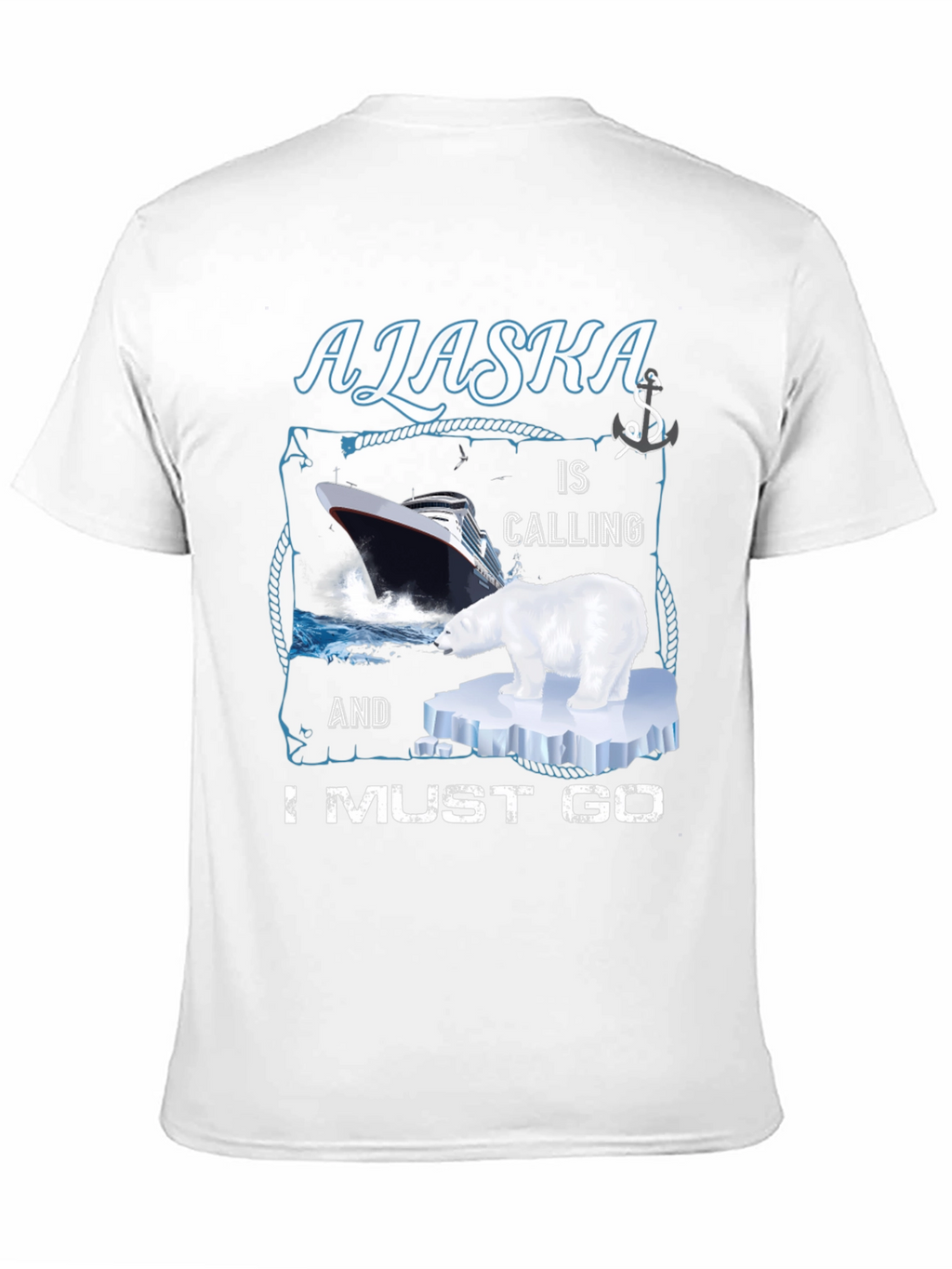 Alaska Cruise T-Shirt - Polar Bear Design