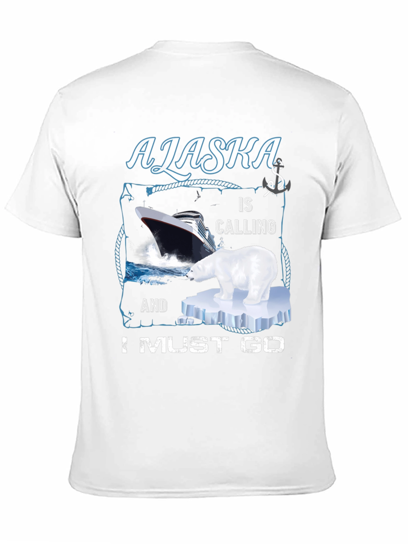 Alaska Cruise T-Shirt - Polar Bear Design