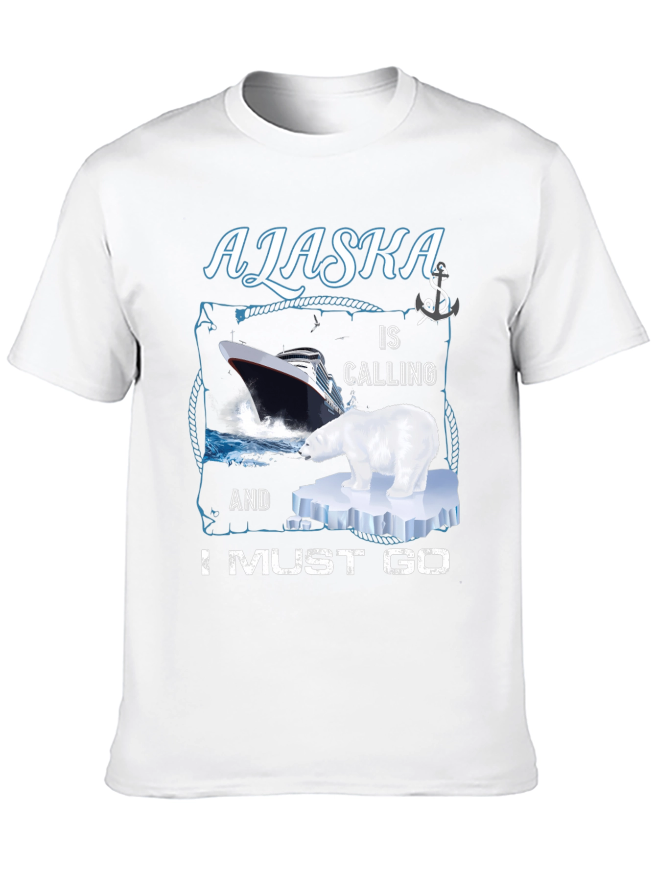Alaska Cruise T-Shirt - Polar Bear Design