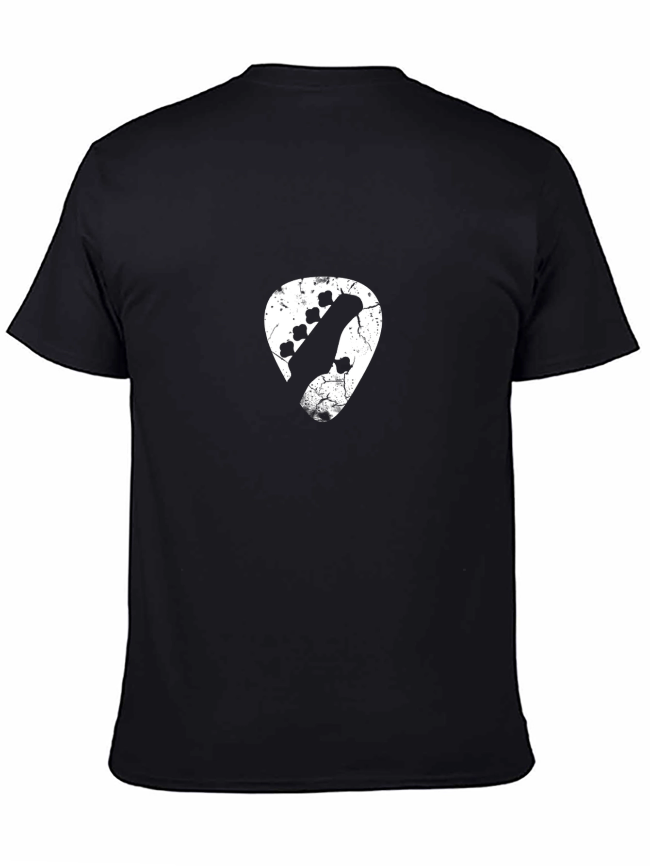 Guitar Pick Graphic Tee - Distressed Design