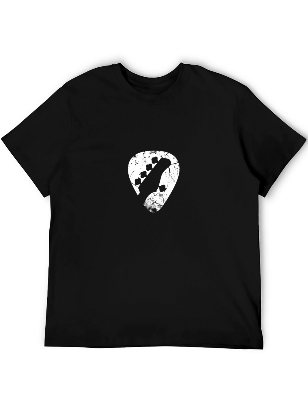 Guitar Pick Graphic Tee - Distressed Design
