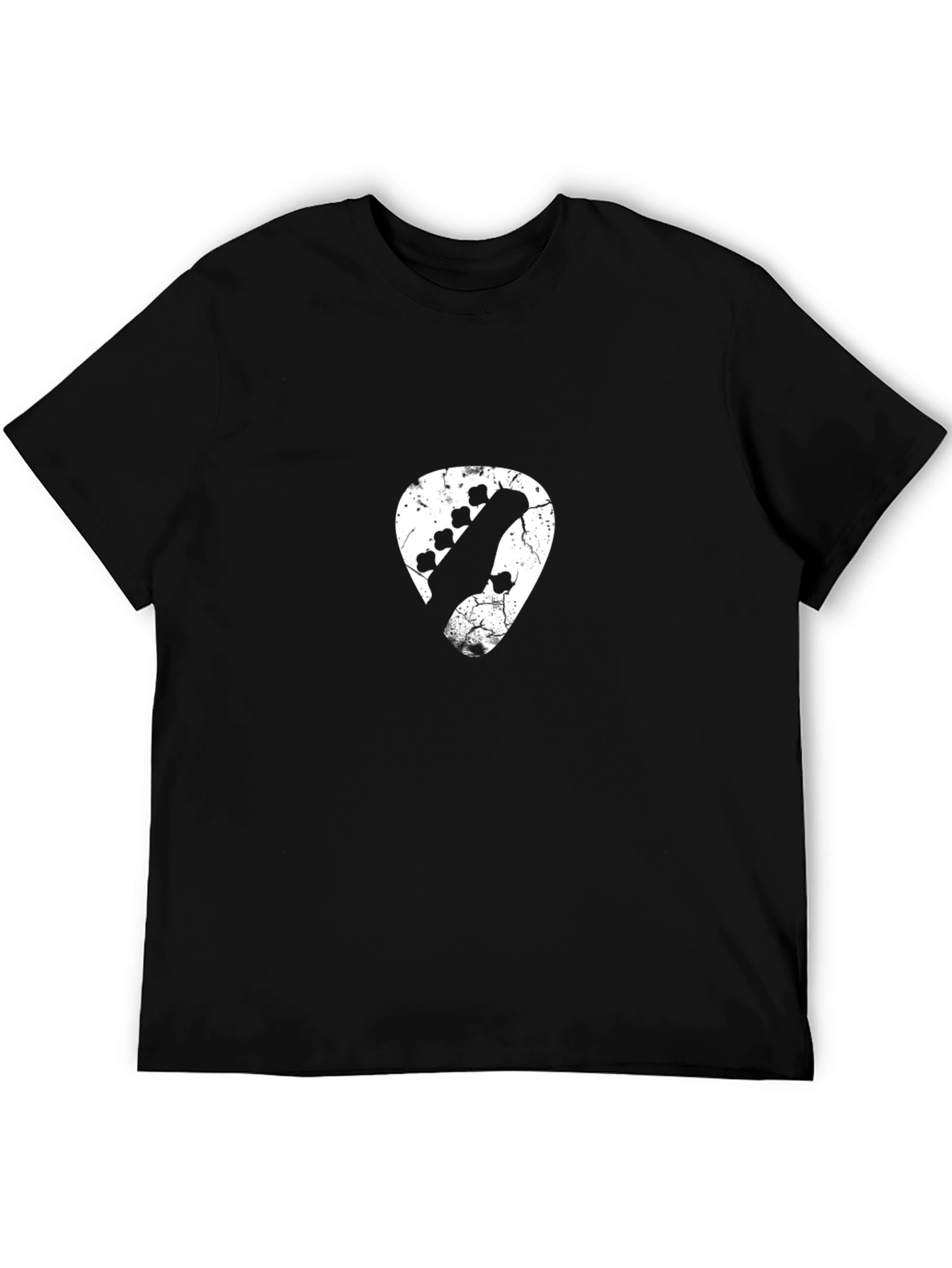 Guitar Pick Graphic Tee - Distressed Design