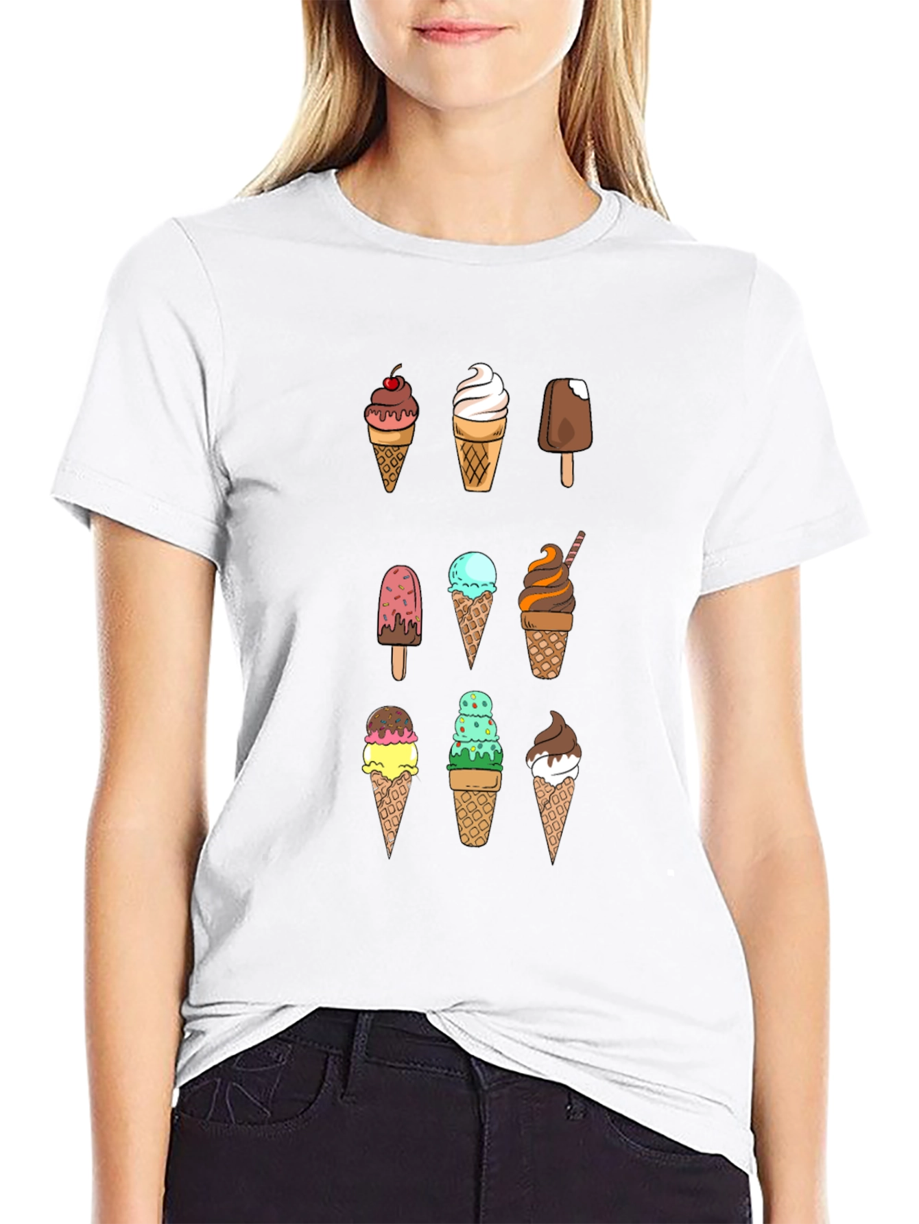 Ice Cream Graphic Tee - Fun Summer Style