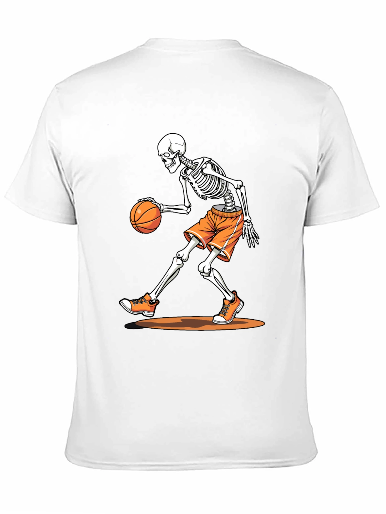 Skeleton Basketball T-Shirt - Black Graphic Tee