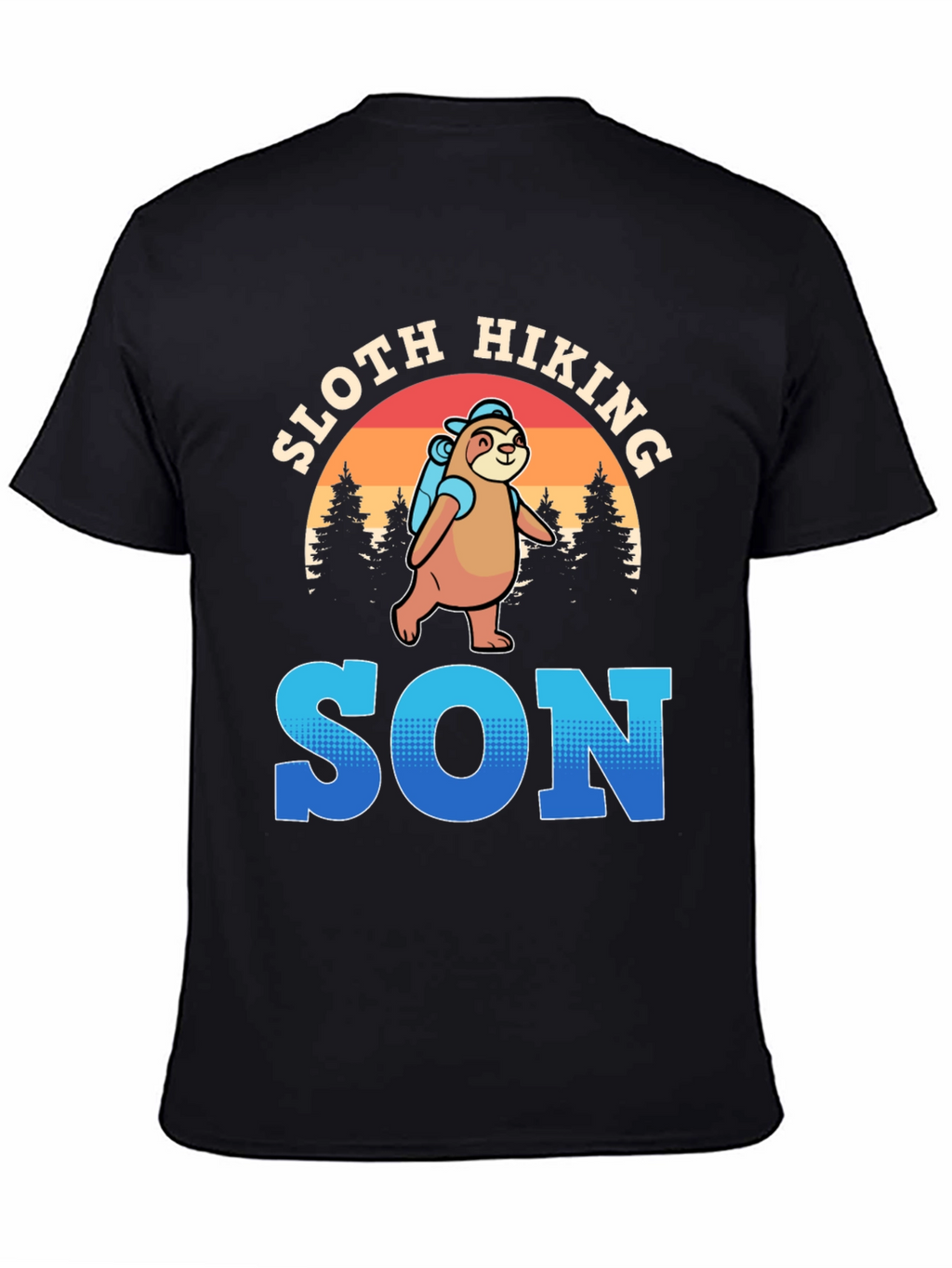 Sloth Hiking Son T-Shirt