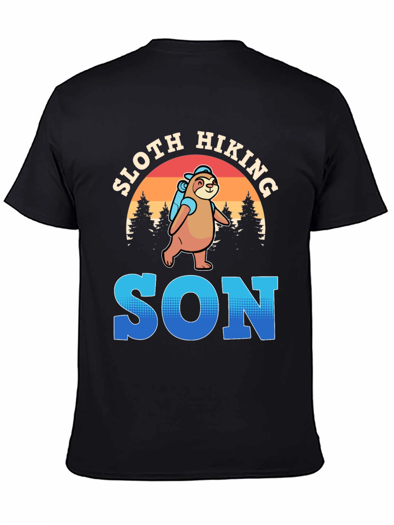 Sloth Hiking Son T-Shirt