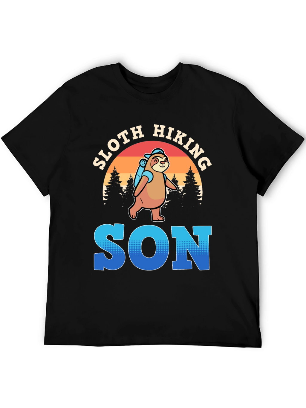 Sloth Hiking Son T-Shirt
