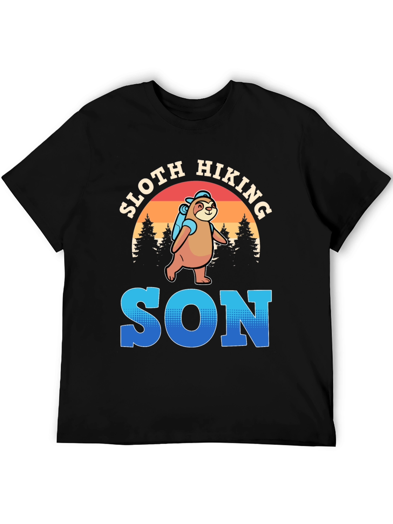 Sloth Hiking Son T-Shirt