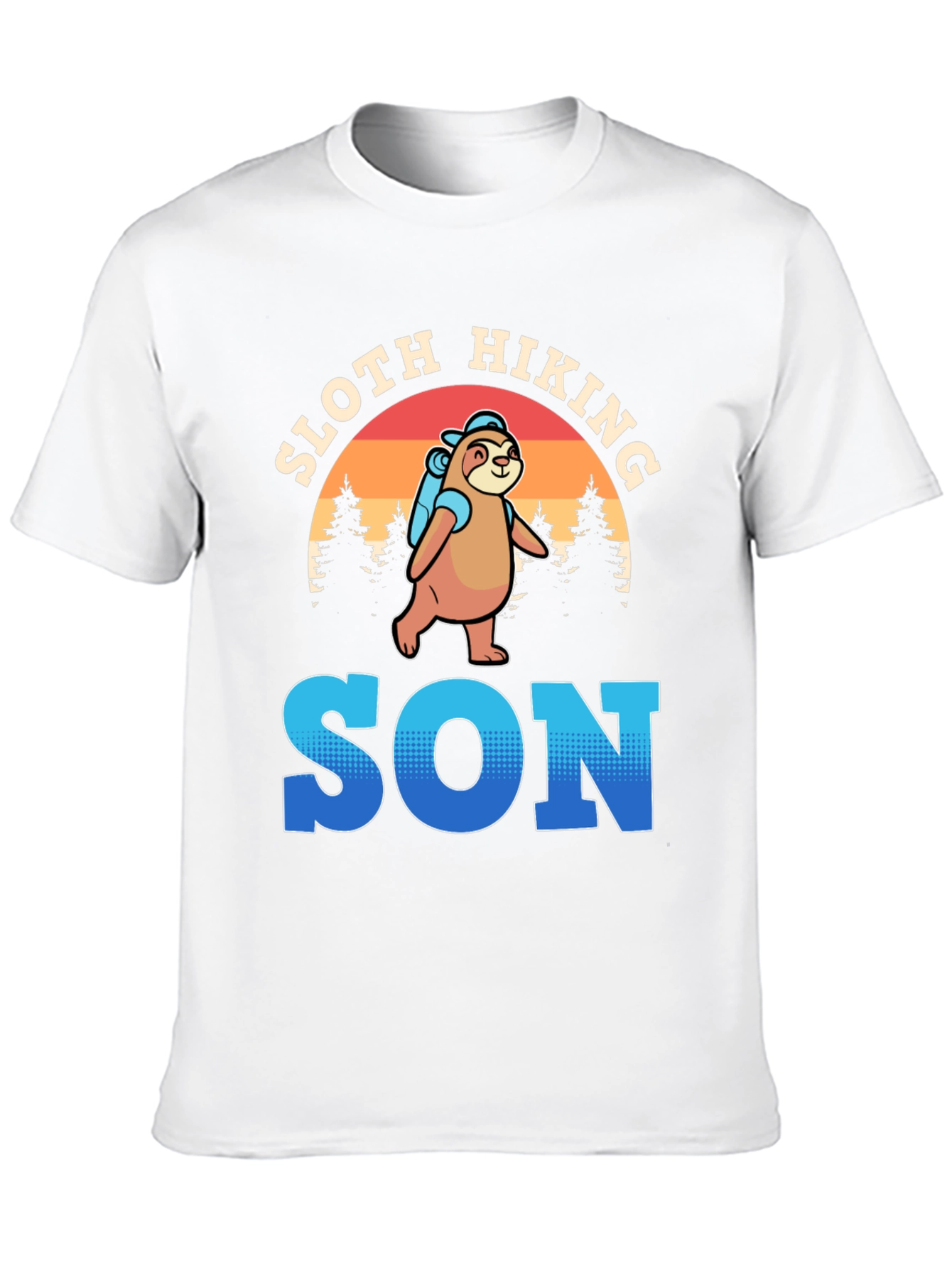 Sloth Hiking Son T-Shirt