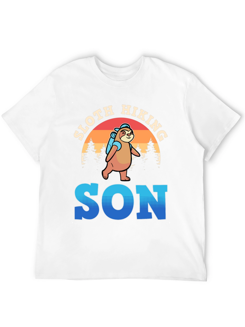 Sloth Hiking Son T-Shirt
