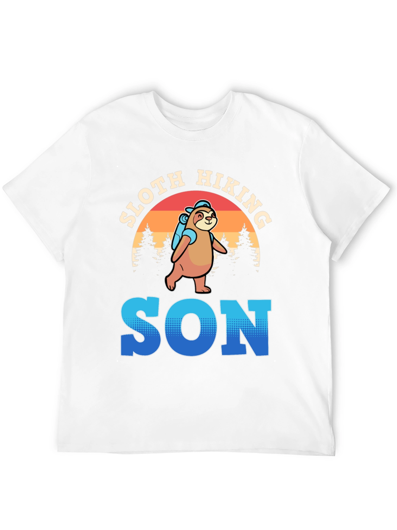 Sloth Hiking Son T-Shirt