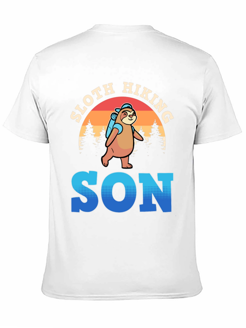 Sloth Hiking Son T-Shirt
