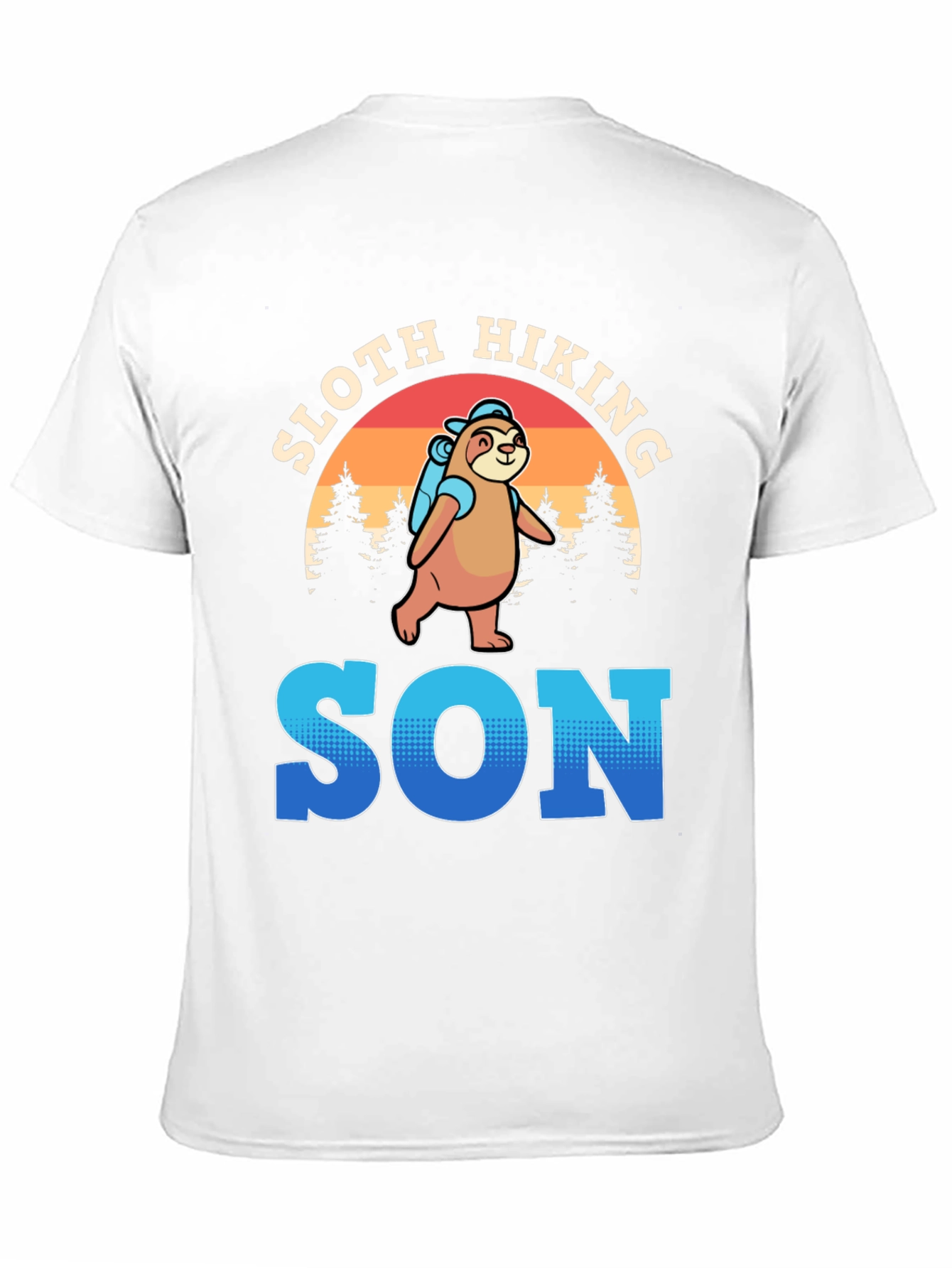 Sloth Hiking Son T-Shirt