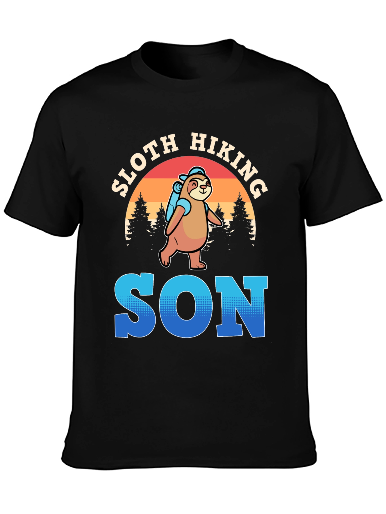 Sloth Hiking Son T-Shirt