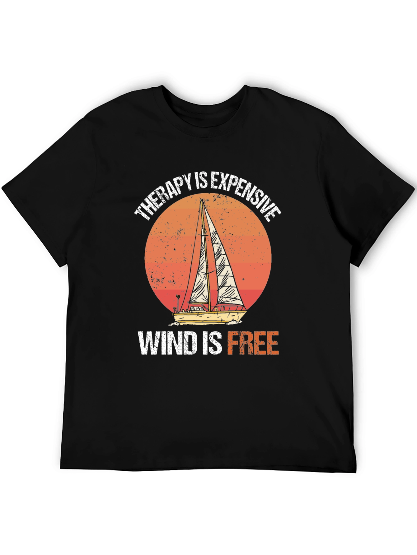 Therapy is Expensive Wind is Free Graphic Tee