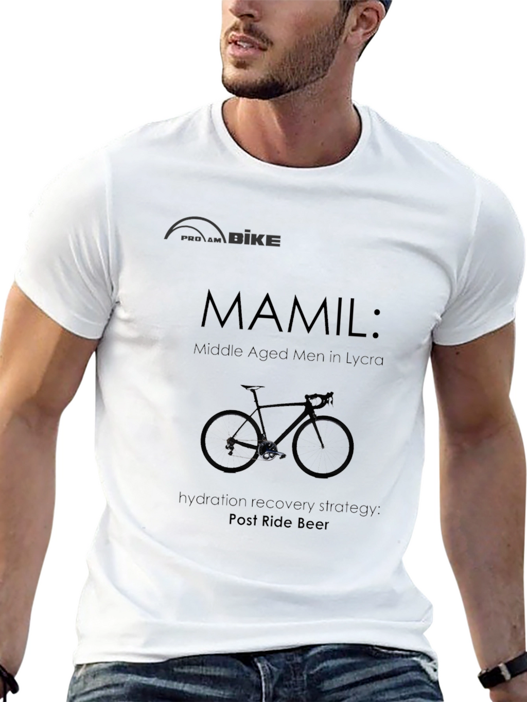 MAMIL Post Ride Beer T-Shirt - Cycling Fan Apparel