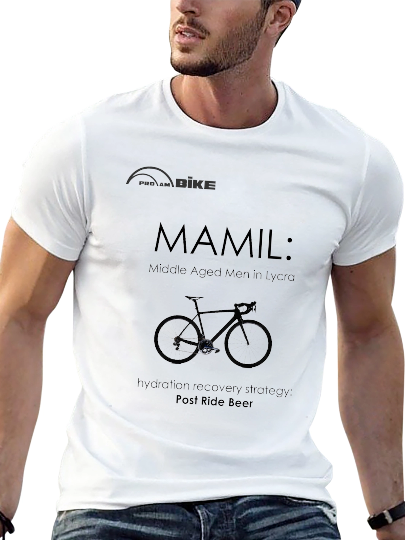 MAMIL Post Ride Beer T-Shirt - Cycling Fan Apparel