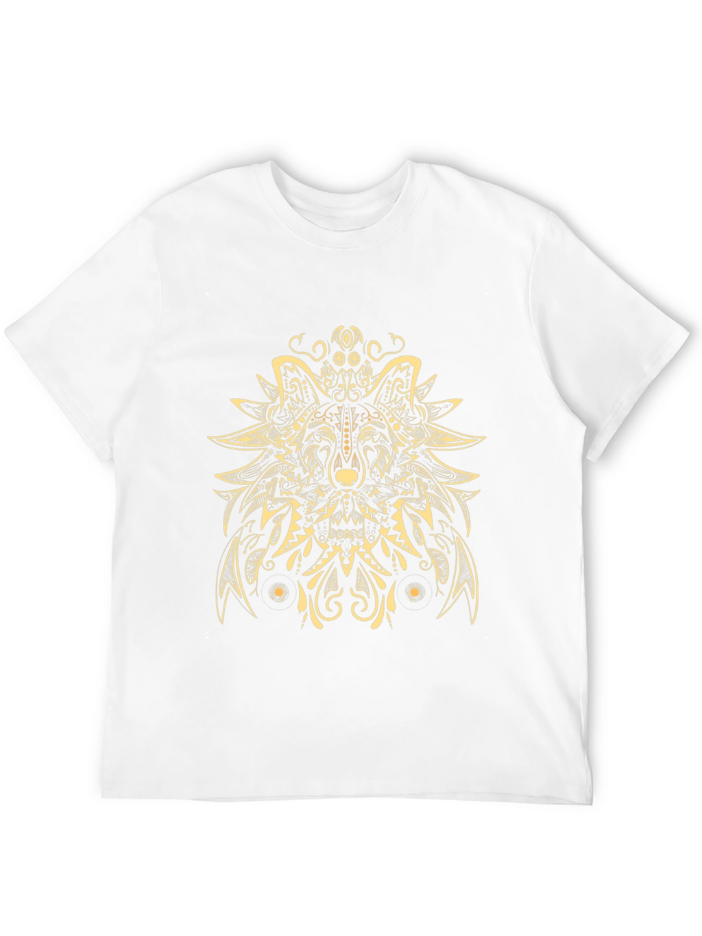 Wolf Mandala Graphic Tee - Artistic Menswear