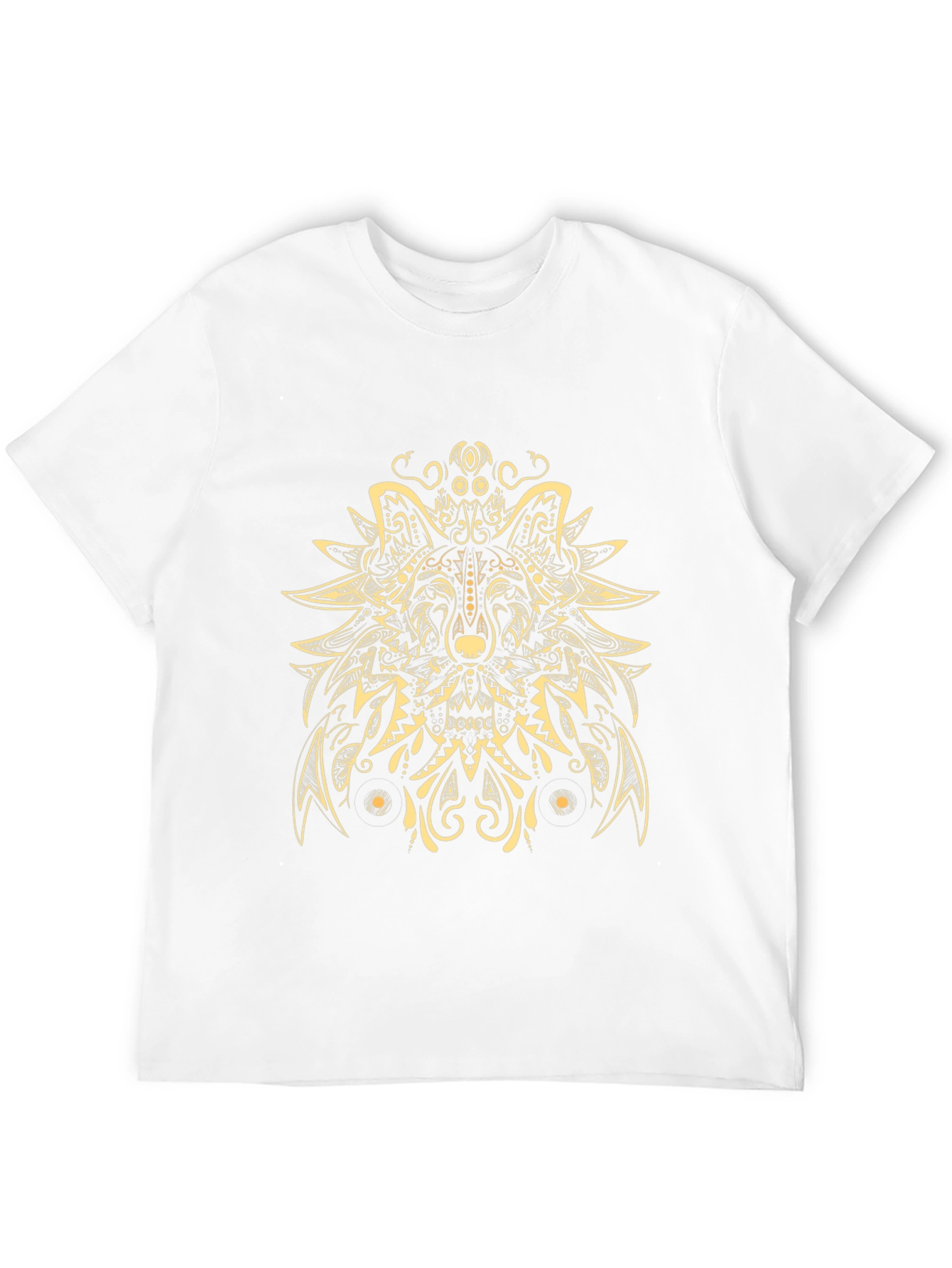Wolf Mandala Graphic Tee - Artistic Menswear