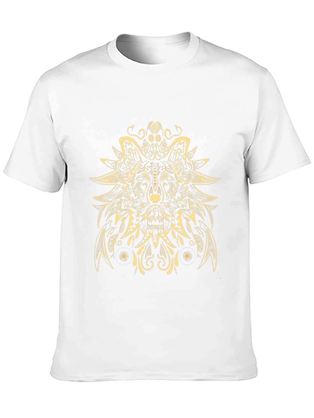 Wolf Mandala Graphic Tee - Artistic Menswear