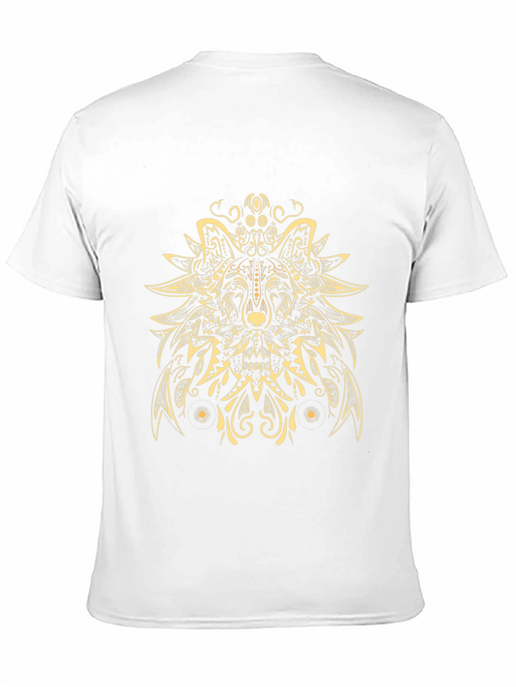 Wolf Mandala Graphic Tee - Artistic Menswear
