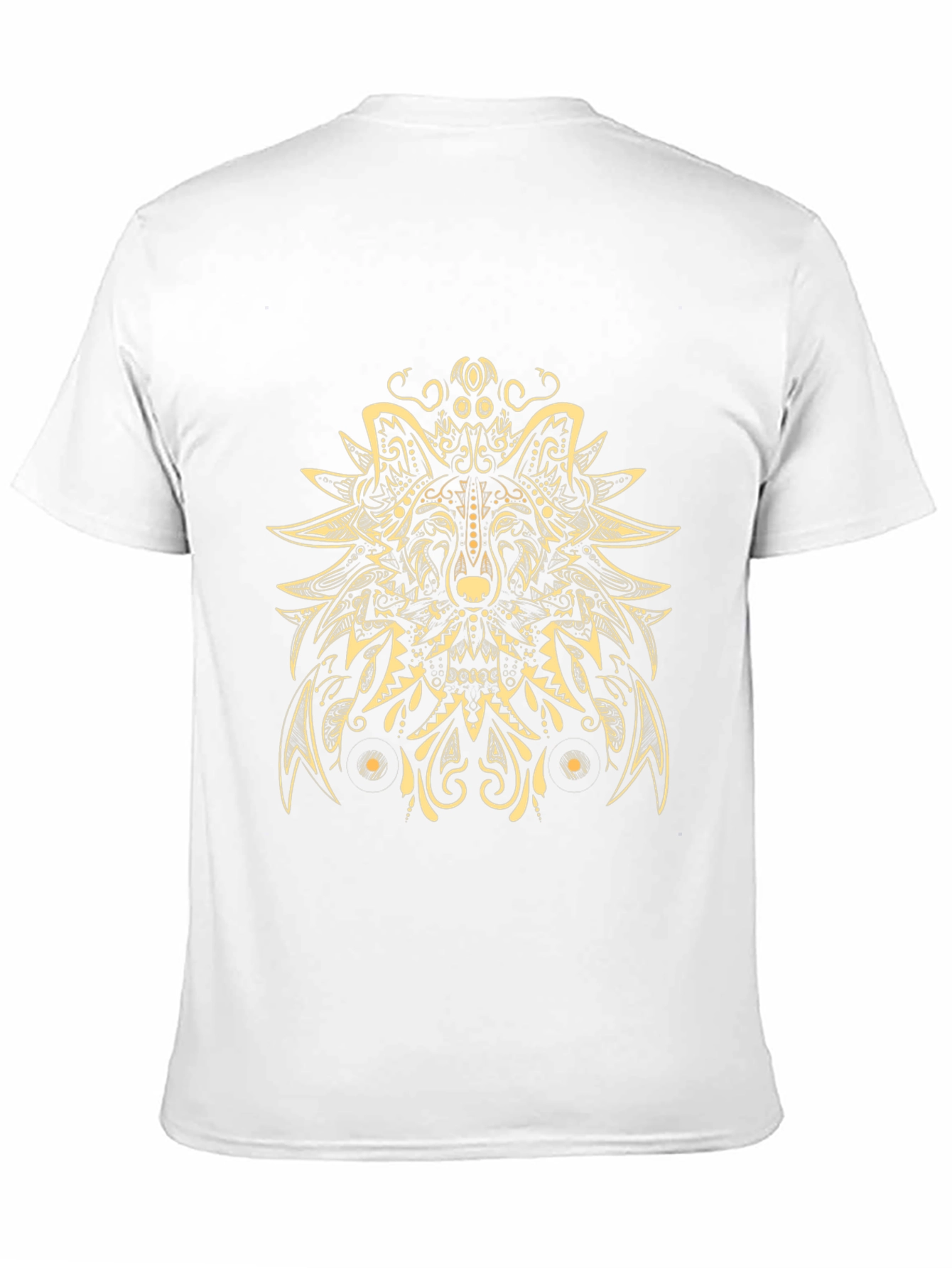 Wolf Mandala Graphic Tee - Artistic Menswear