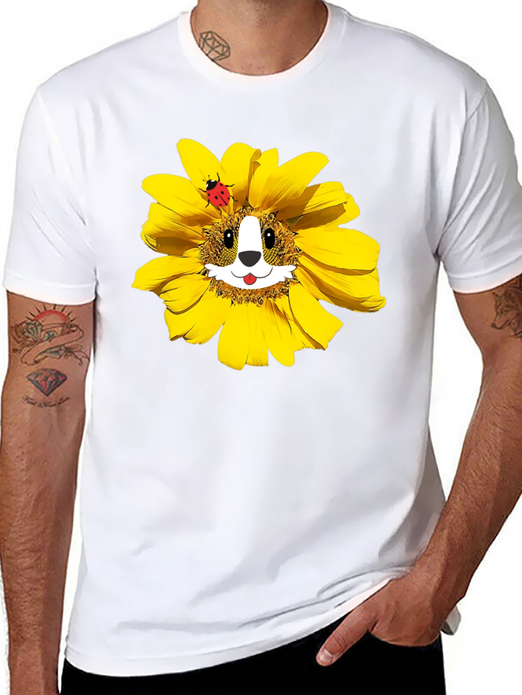 Sunflower Corgi T-Shirt
