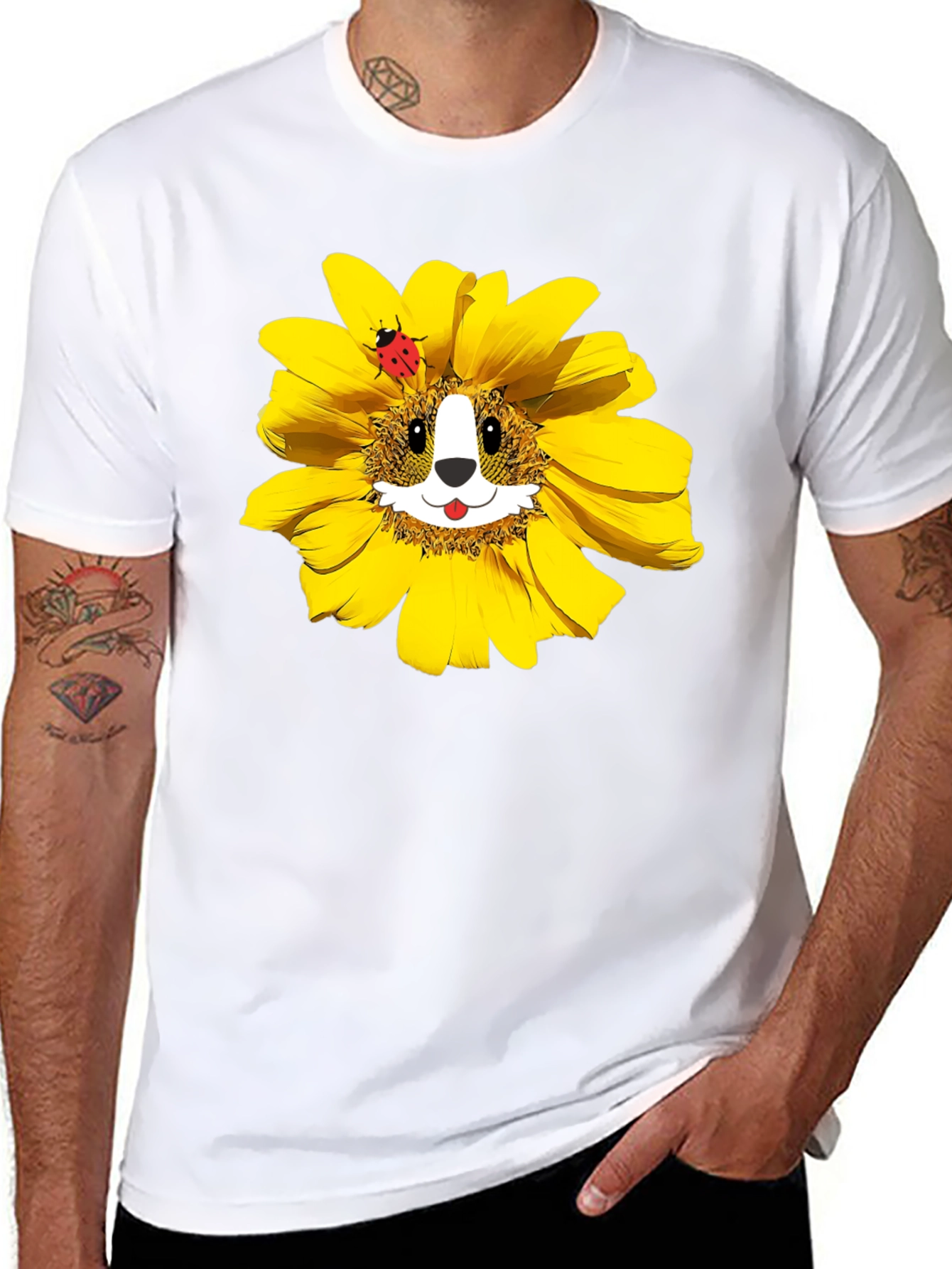 Sunflower Corgi T-Shirt