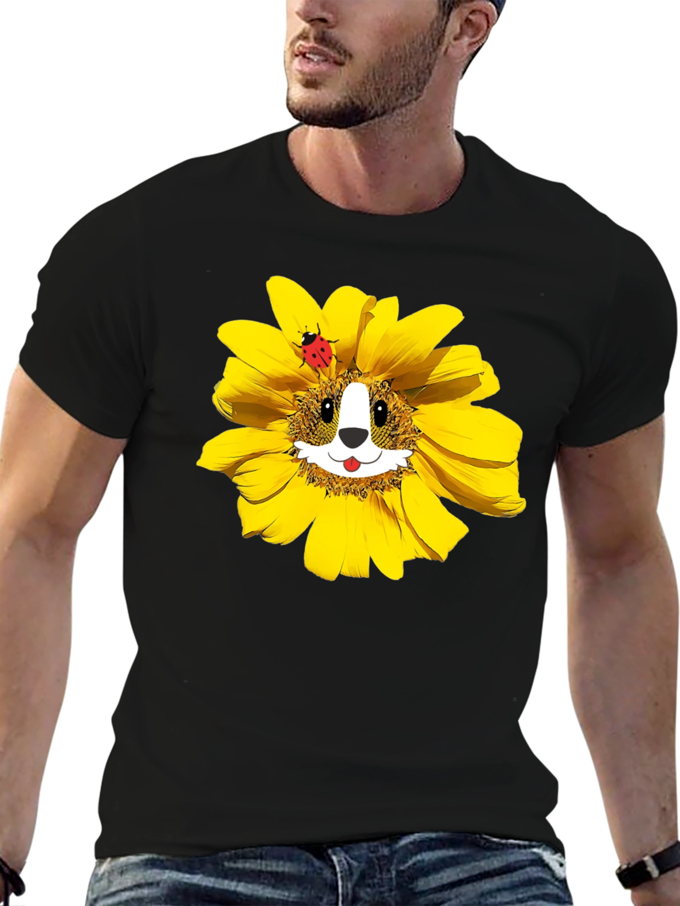 Sunflower Corgi T-Shirt