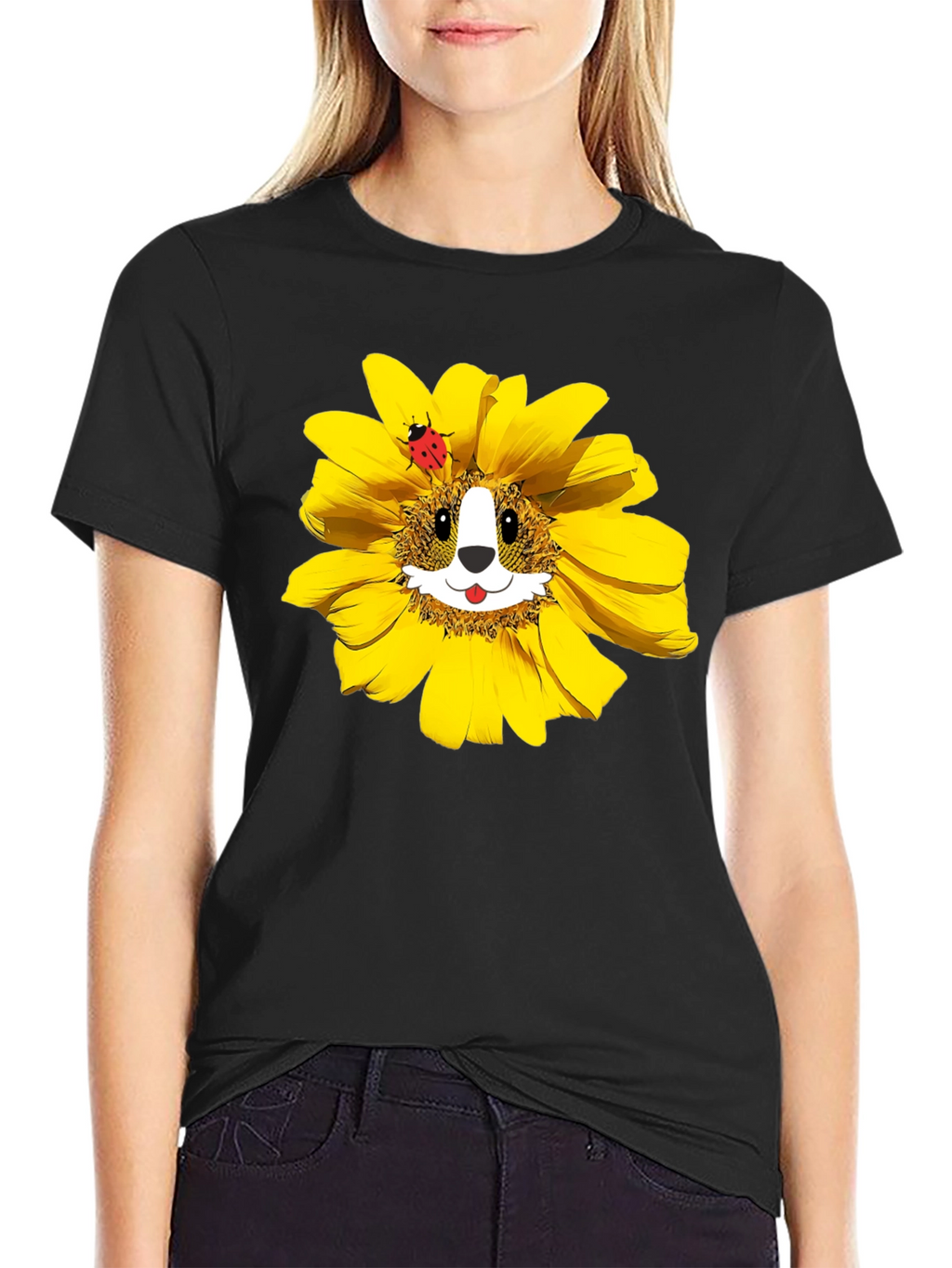 Sunflower Corgi T-Shirt