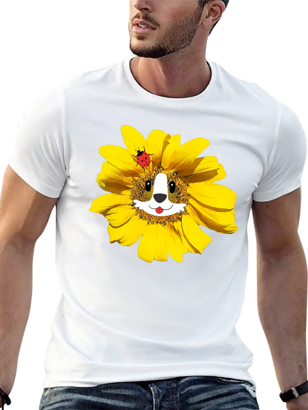 Sunflower Corgi T-Shirt