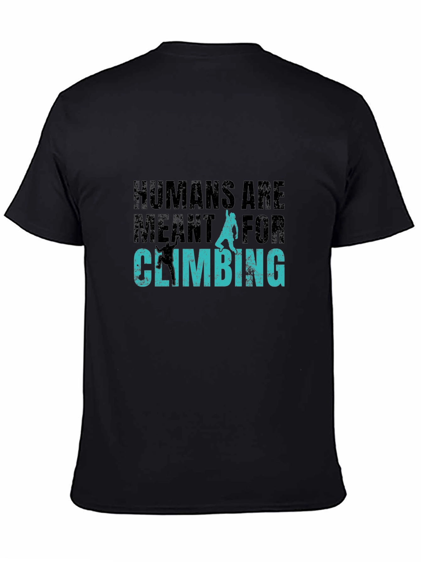 Humans Are Meant For Climbing Black Graphic Tee