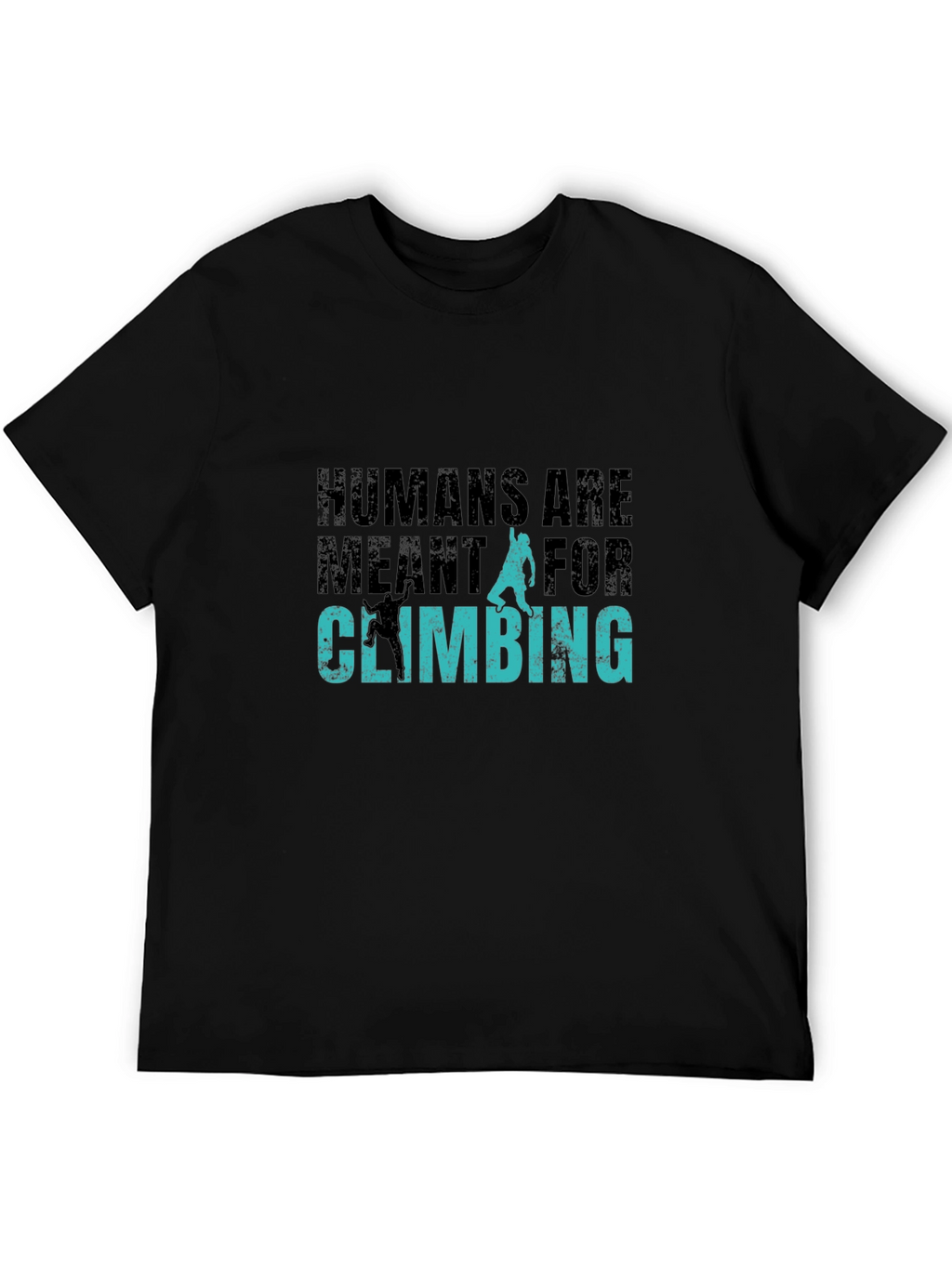 Humans Are Meant For Climbing Black Graphic Tee