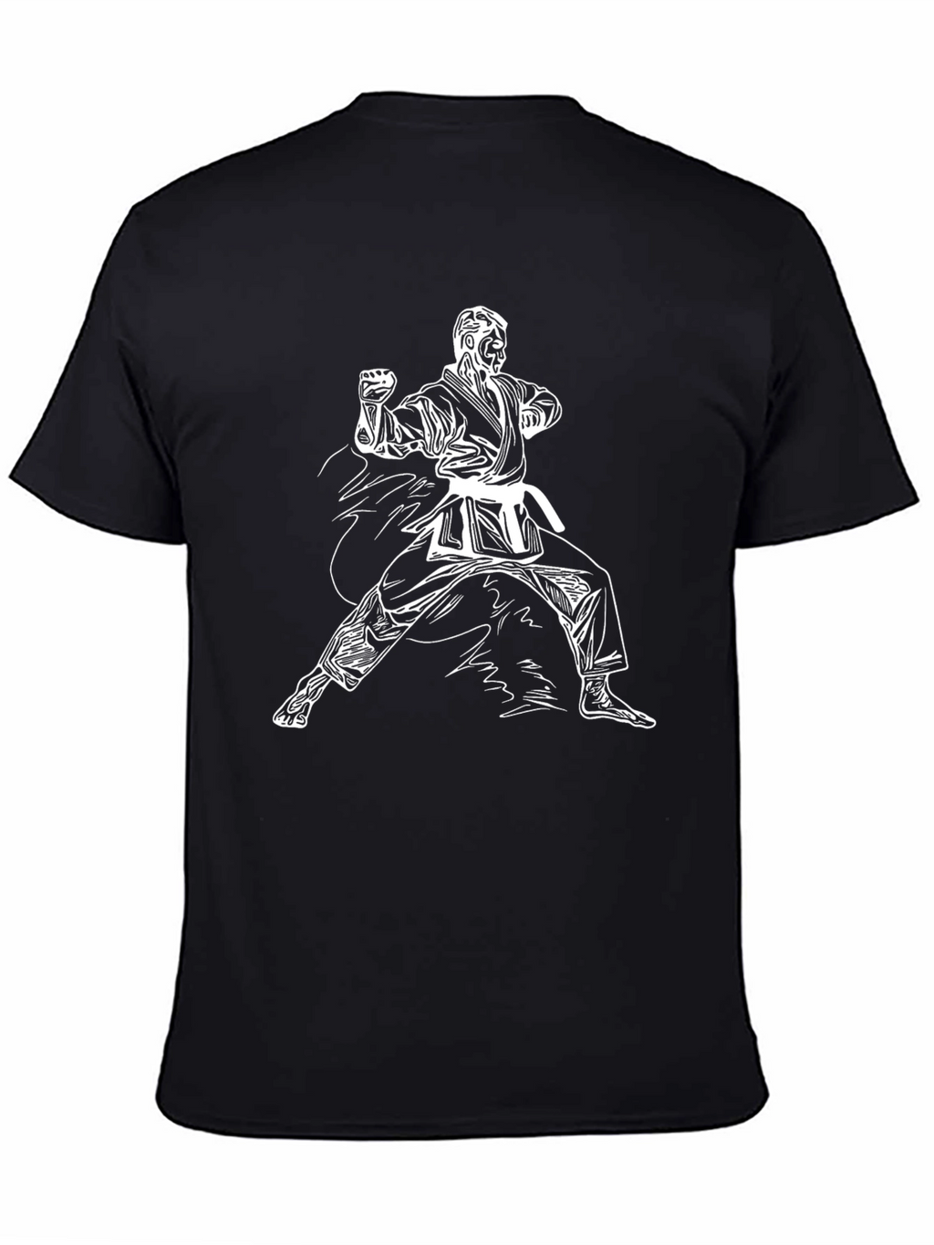 Karate Graphic Black T-Shirt