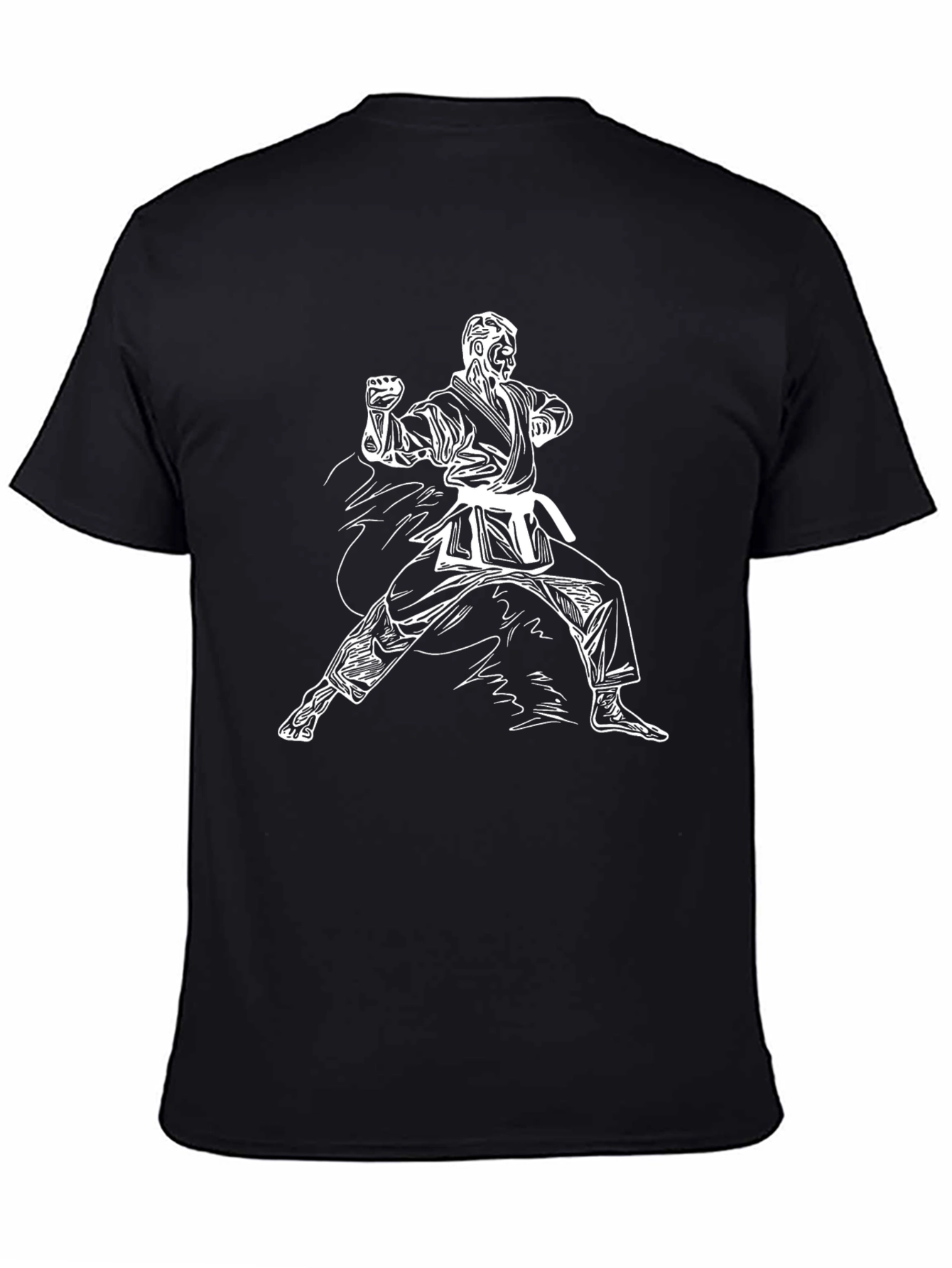 Karate Graphic Black T-Shirt