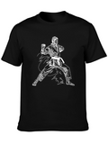 Karate Graphic Black T-Shirt