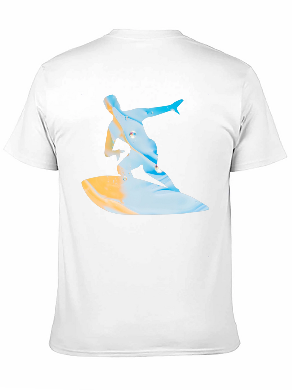Surfing Graphic T-Shirt - Black Casual Tee