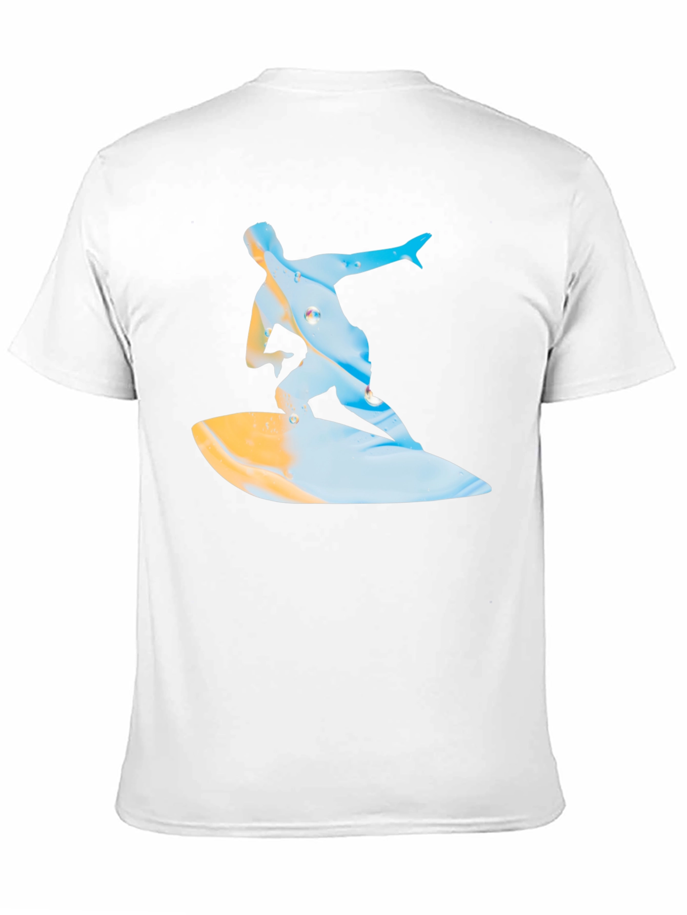 Surfing Graphic T-Shirt - Black Casual Tee