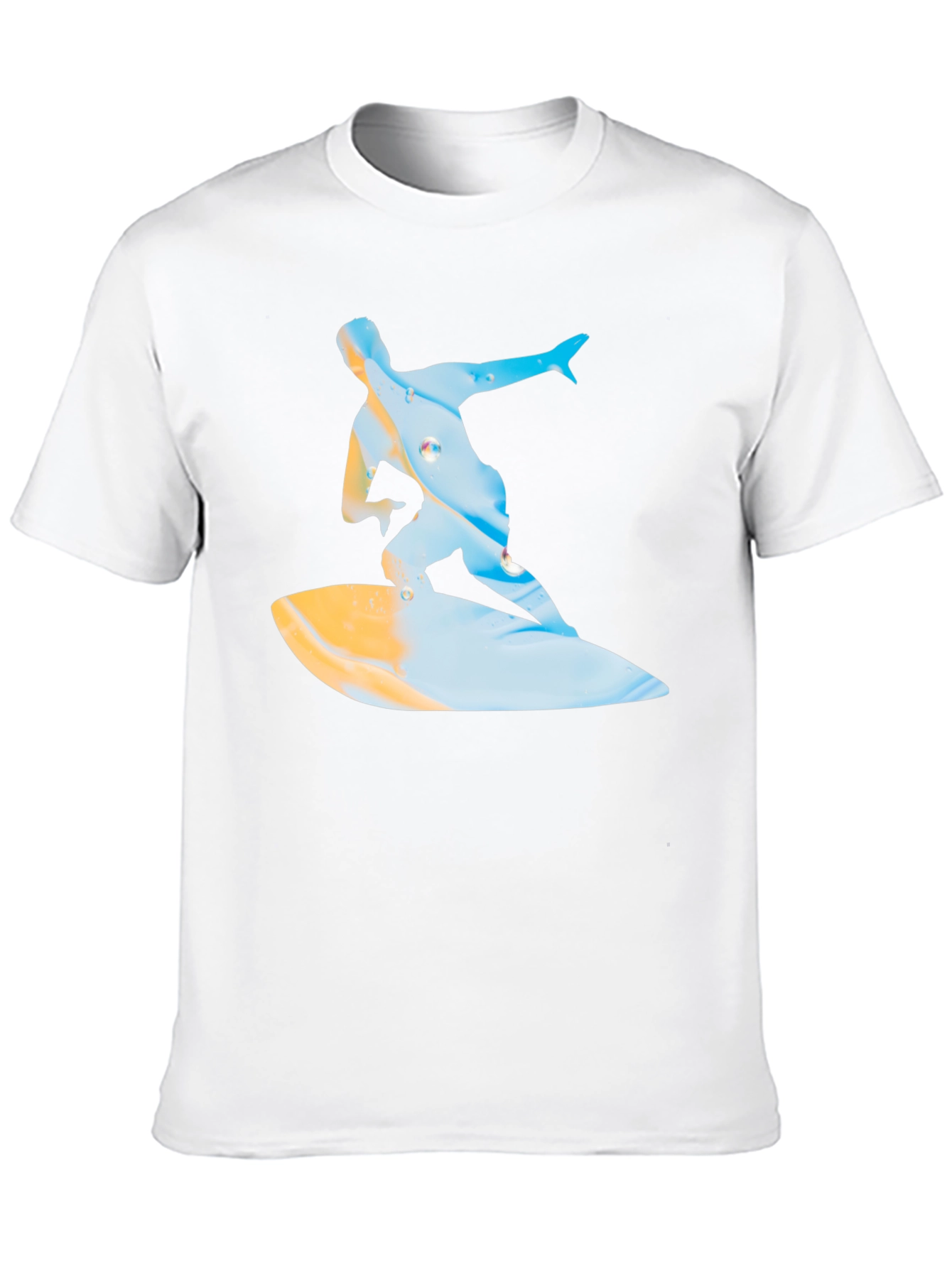 Surfing Graphic T-Shirt - Black Casual Tee