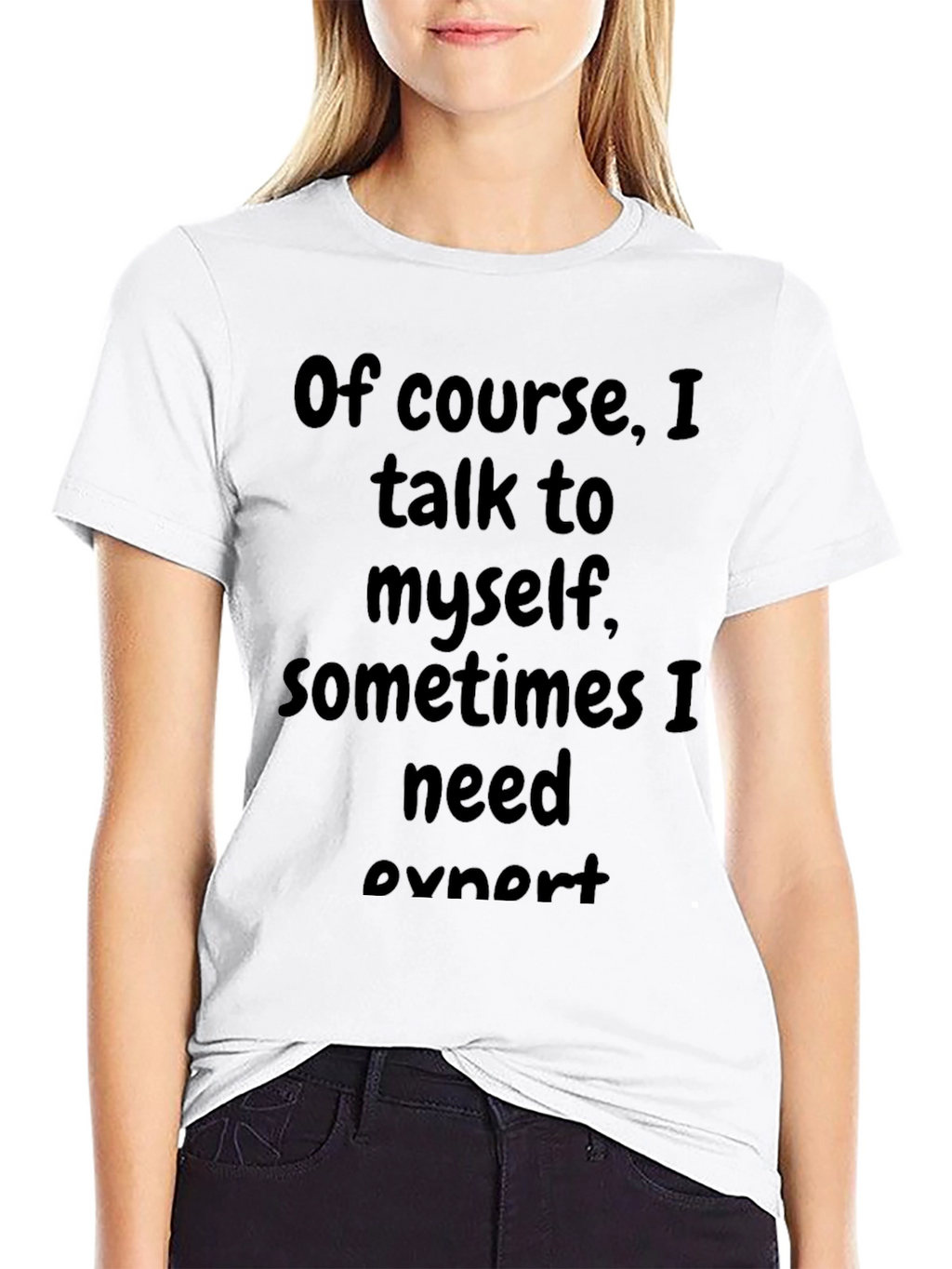 Funny Talk to Myself Black T-Shirt