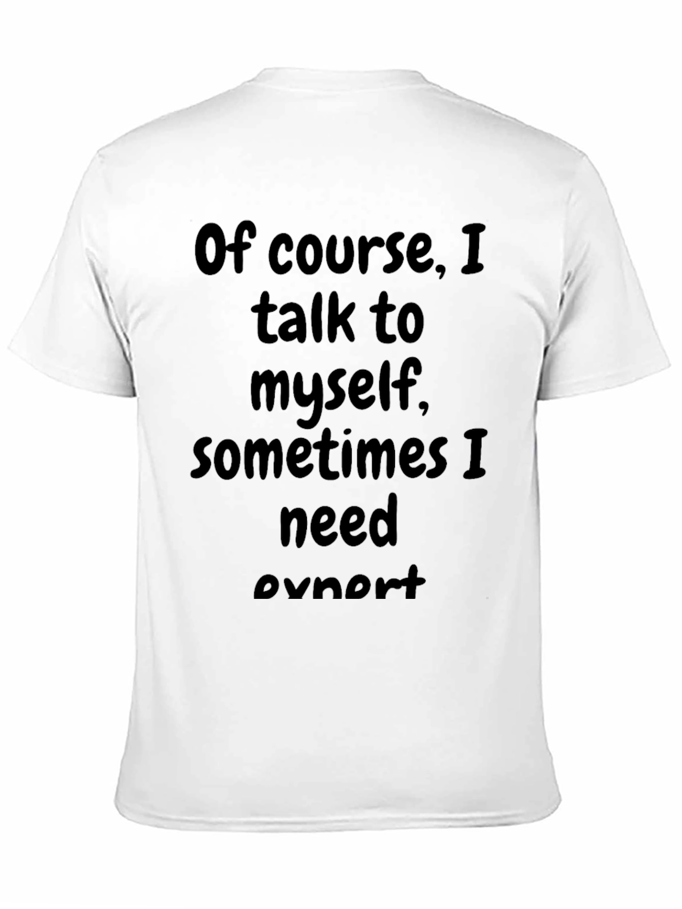 Funny Talk to Myself Black T-Shirt