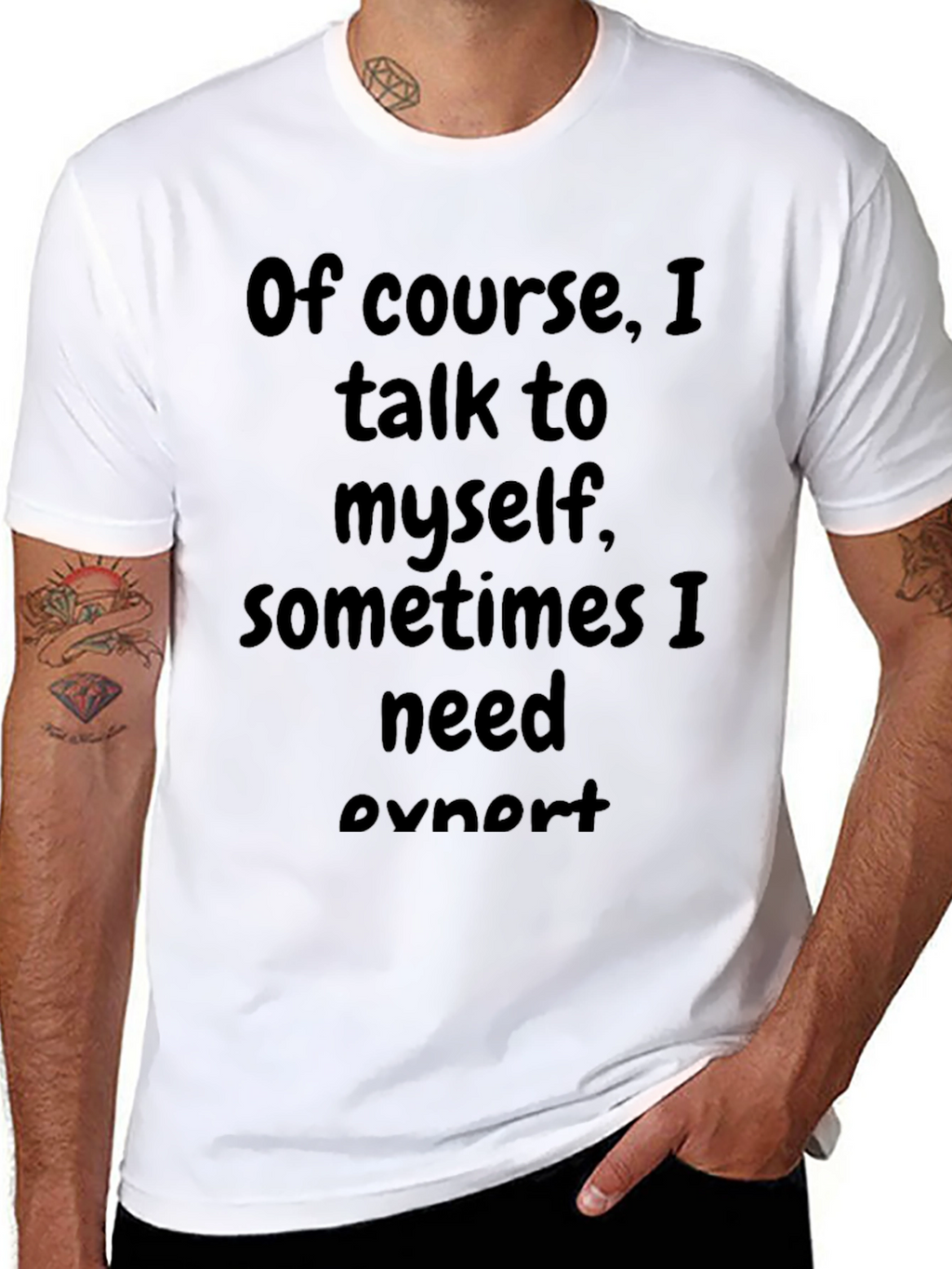 Funny Talk to Myself Black T-Shirt