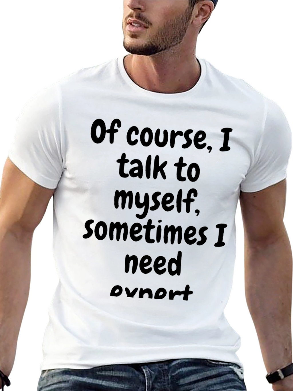 Funny Talk to Myself Black T-Shirt
