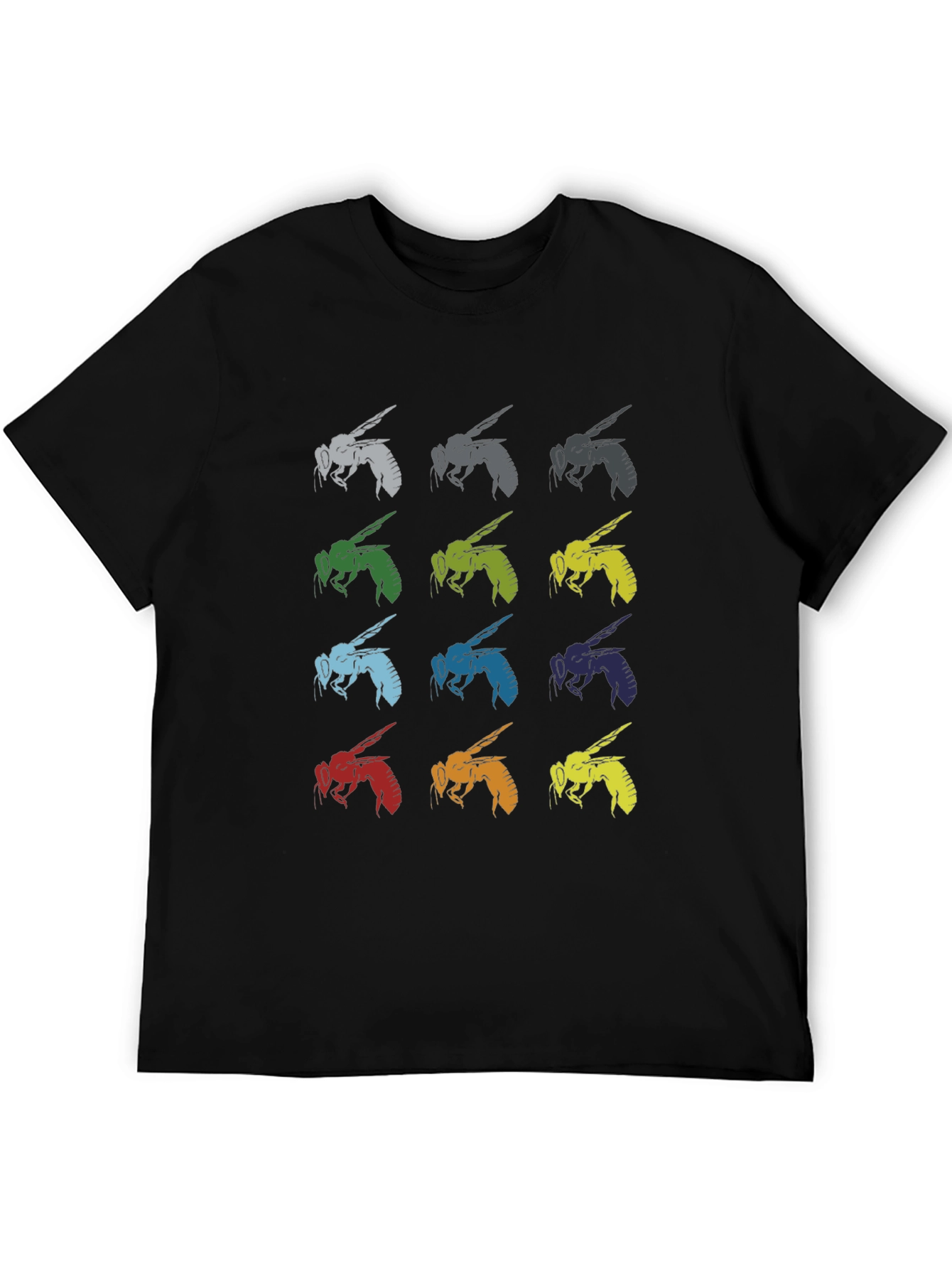 Multi-Colored Bee Graphic Tee