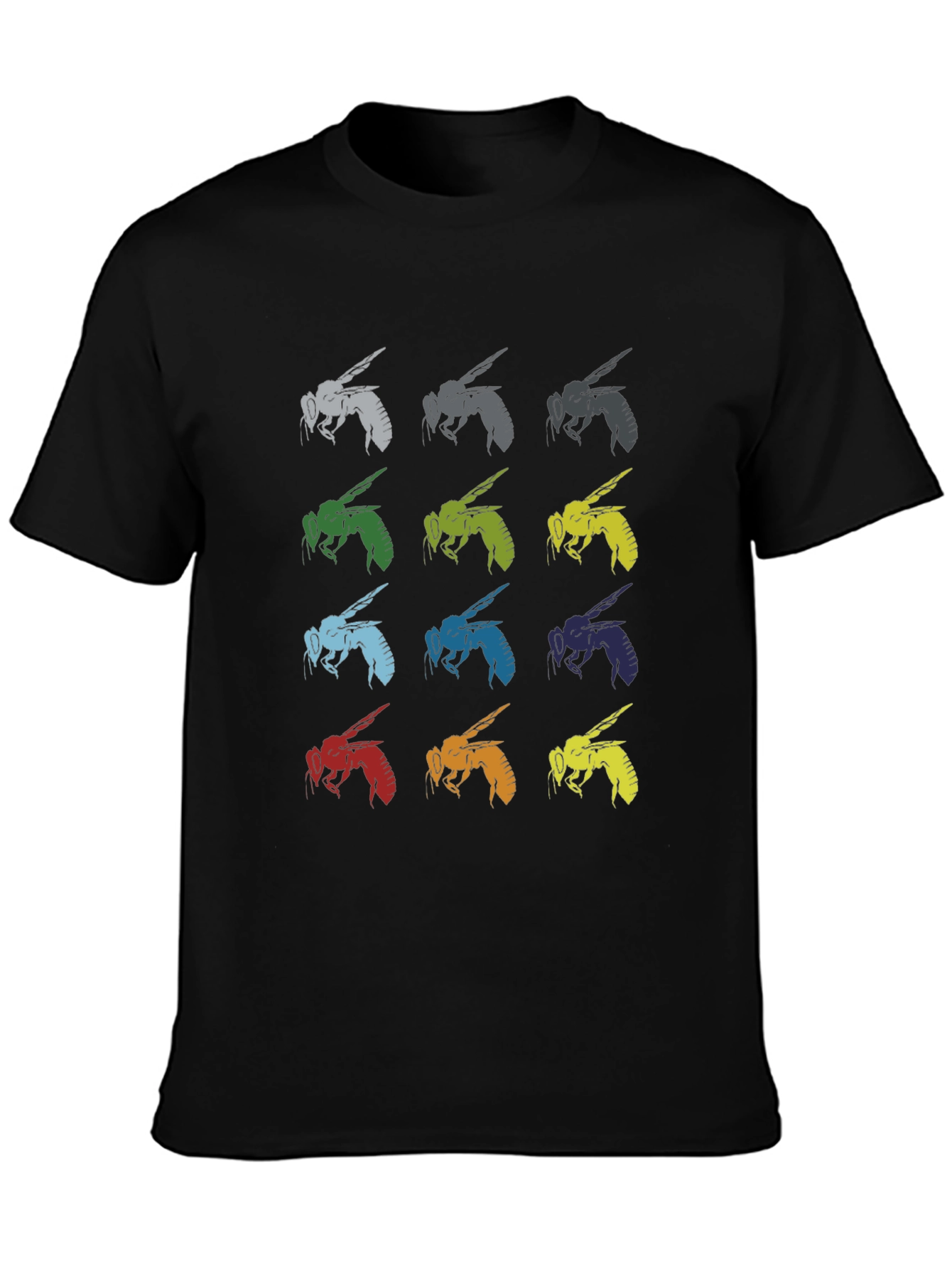 Multi-Colored Bee Graphic Tee