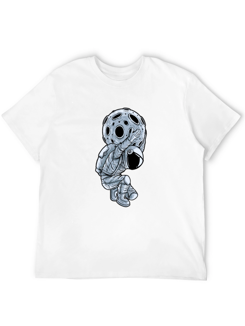 Astronaut Moon Lift Graphic T-Shirt